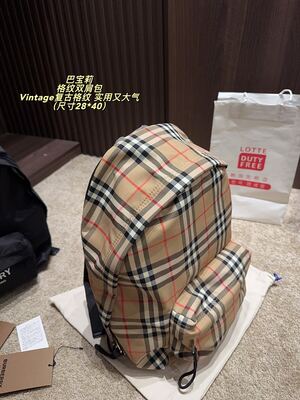 Burberry Check Backpack view 6