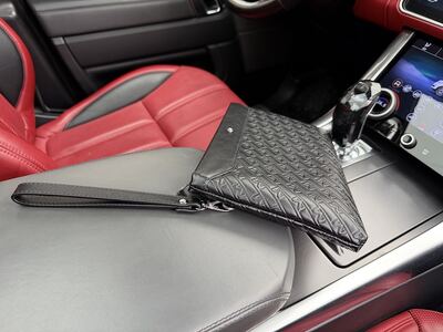 Montblanc Woven Leather Clutch view 2