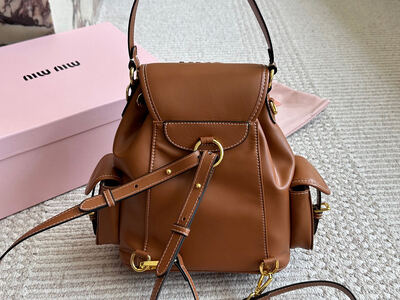 Miu Miu Logo Backpack view 6