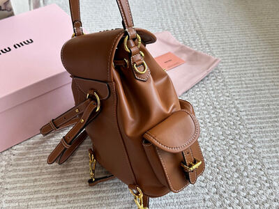 Miu Miu Logo Backpack view 7