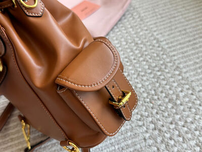 Miu Miu Logo Backpack view 8