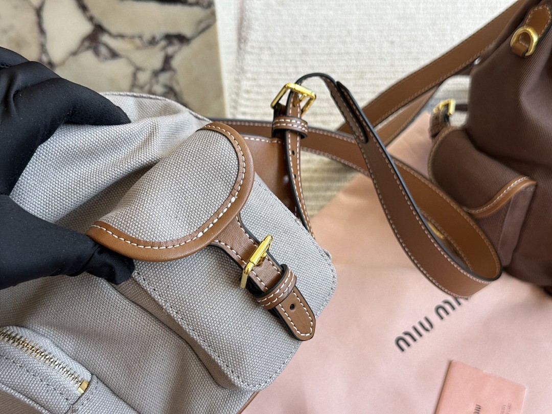 Miu Miu Logo Backpack view