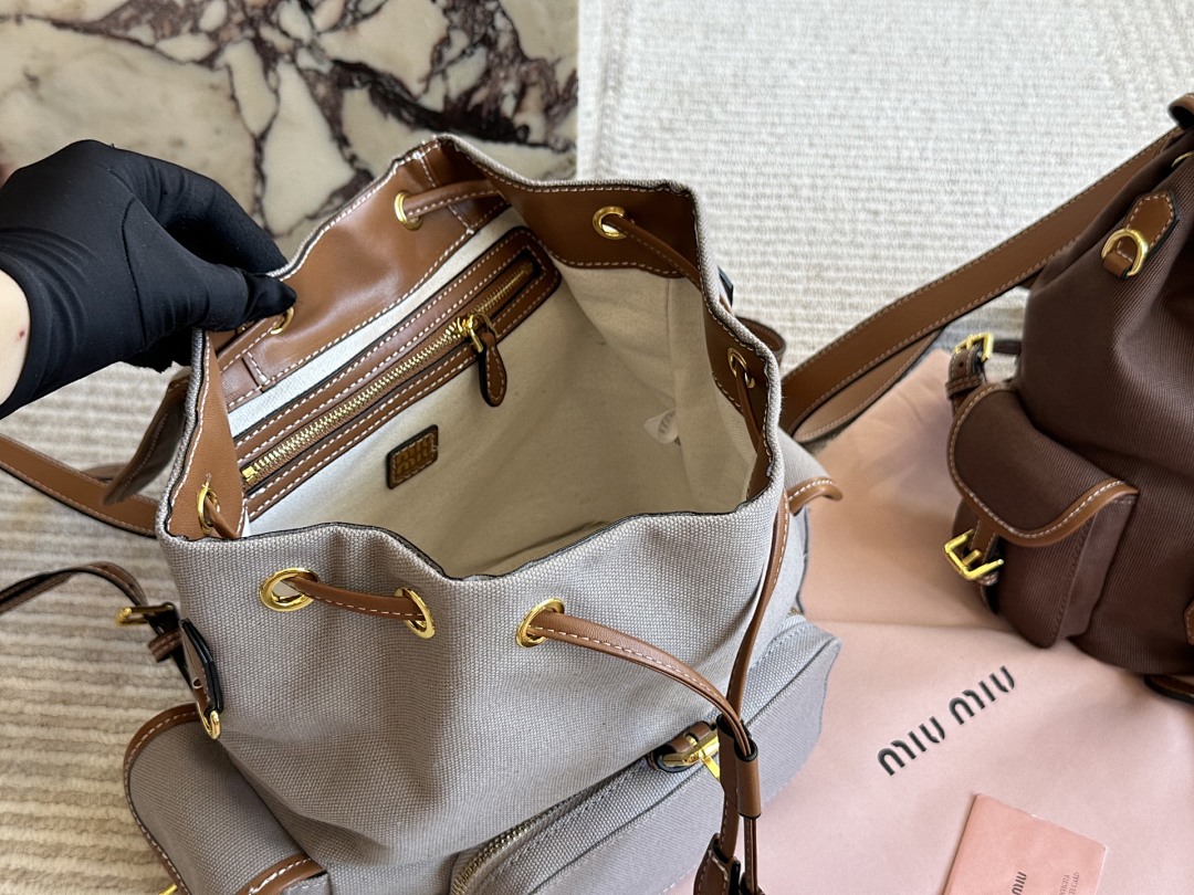 Miu Miu Logo Backpack view