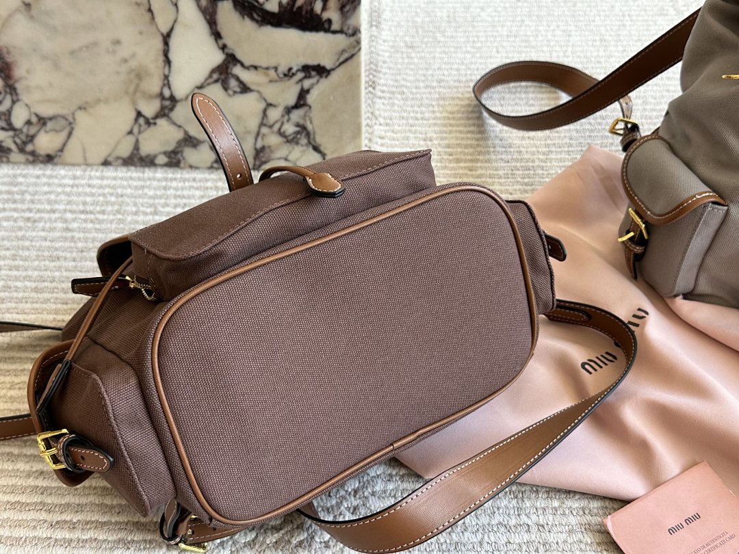 Miu Miu Logo Backpack view