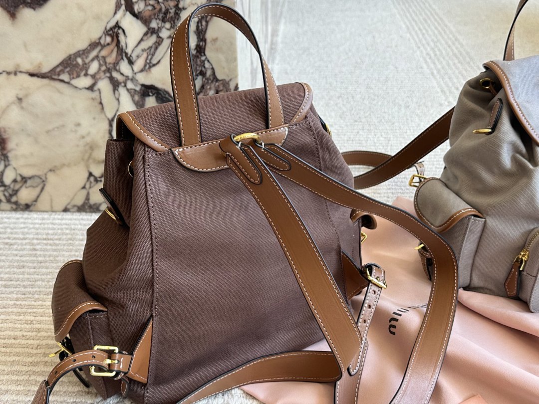 Miu Miu Logo Backpack view