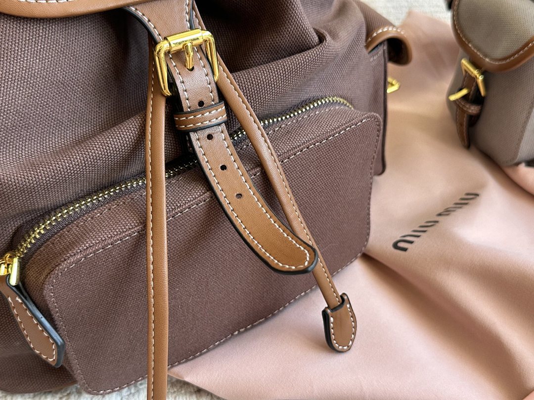 Miu Miu Logo Backpack view