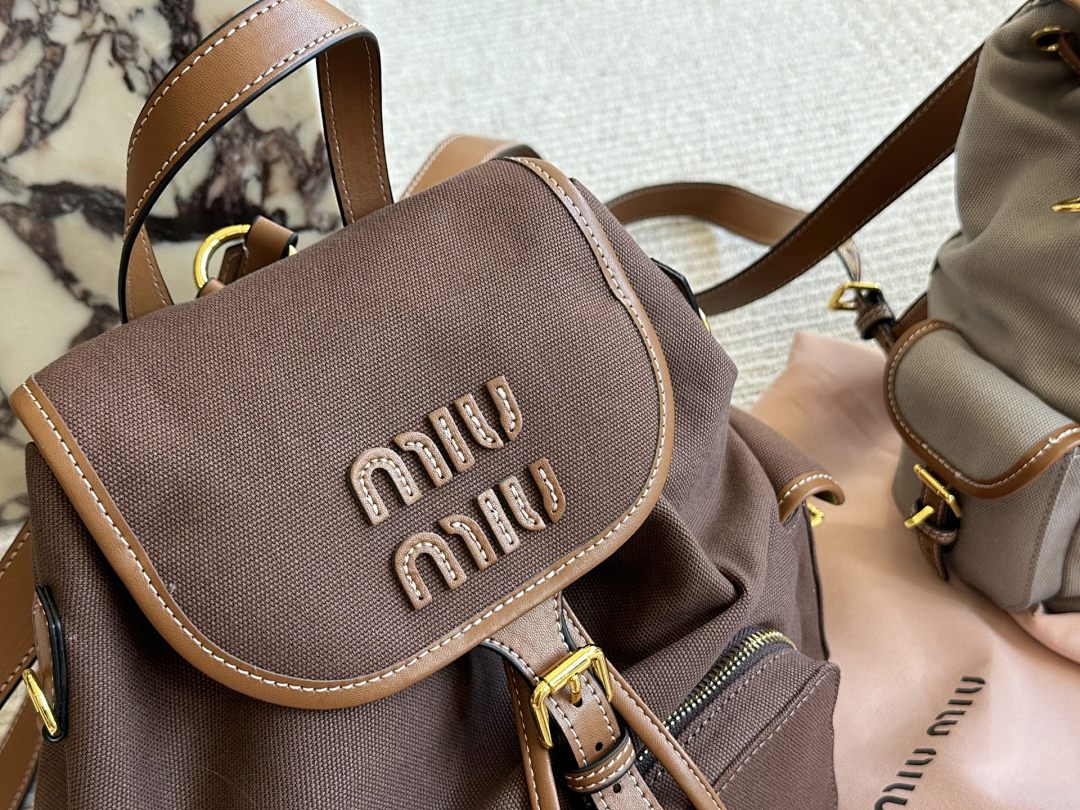 Miu Miu Logo Backpack view