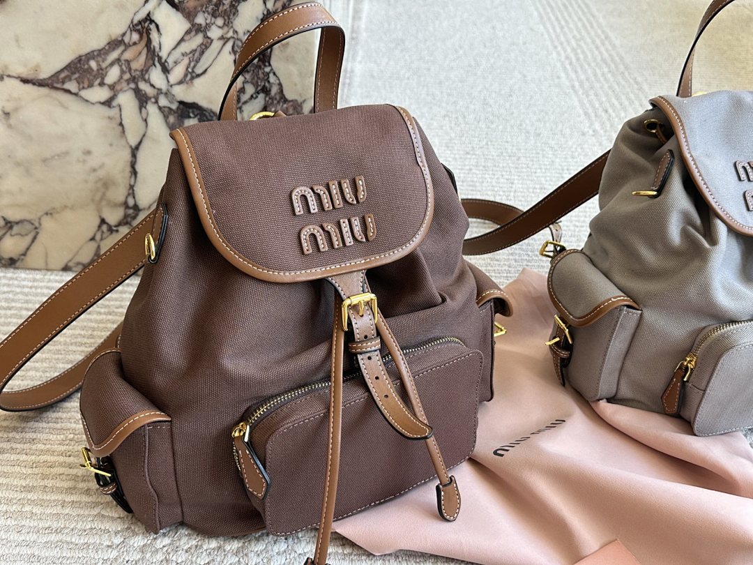 Miu Miu Logo Backpack view