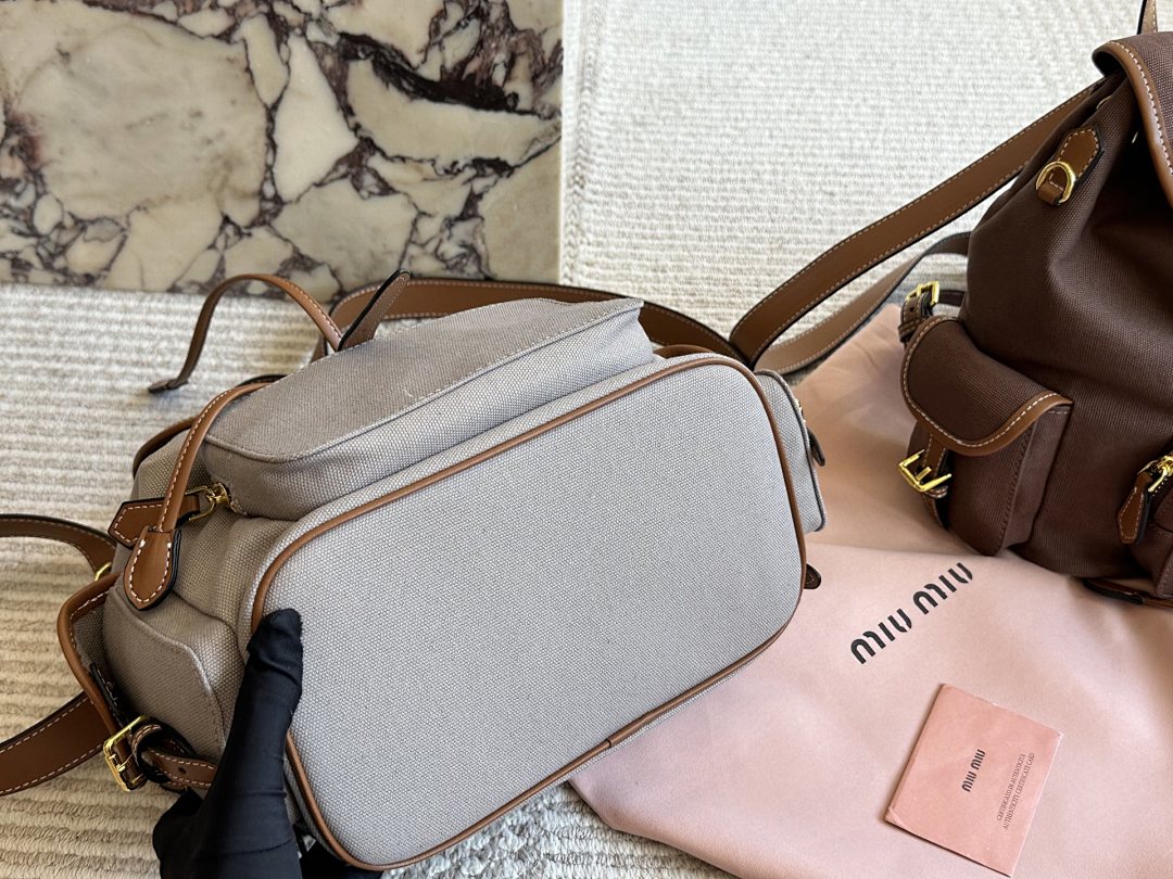 Miu Miu Logo Backpack view