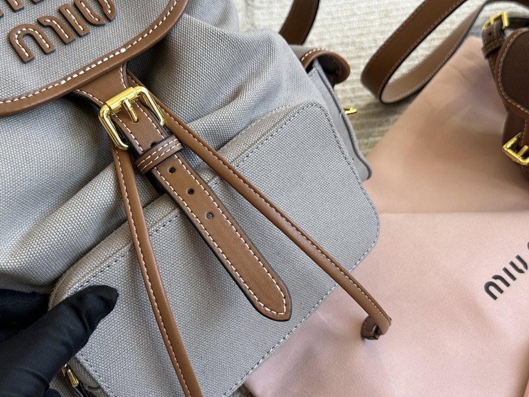 Miu Miu Logo Backpack view