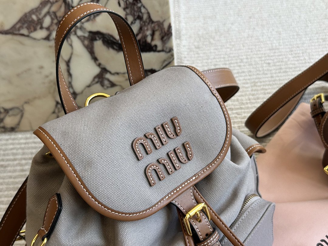 Miu Miu Logo Backpack view
