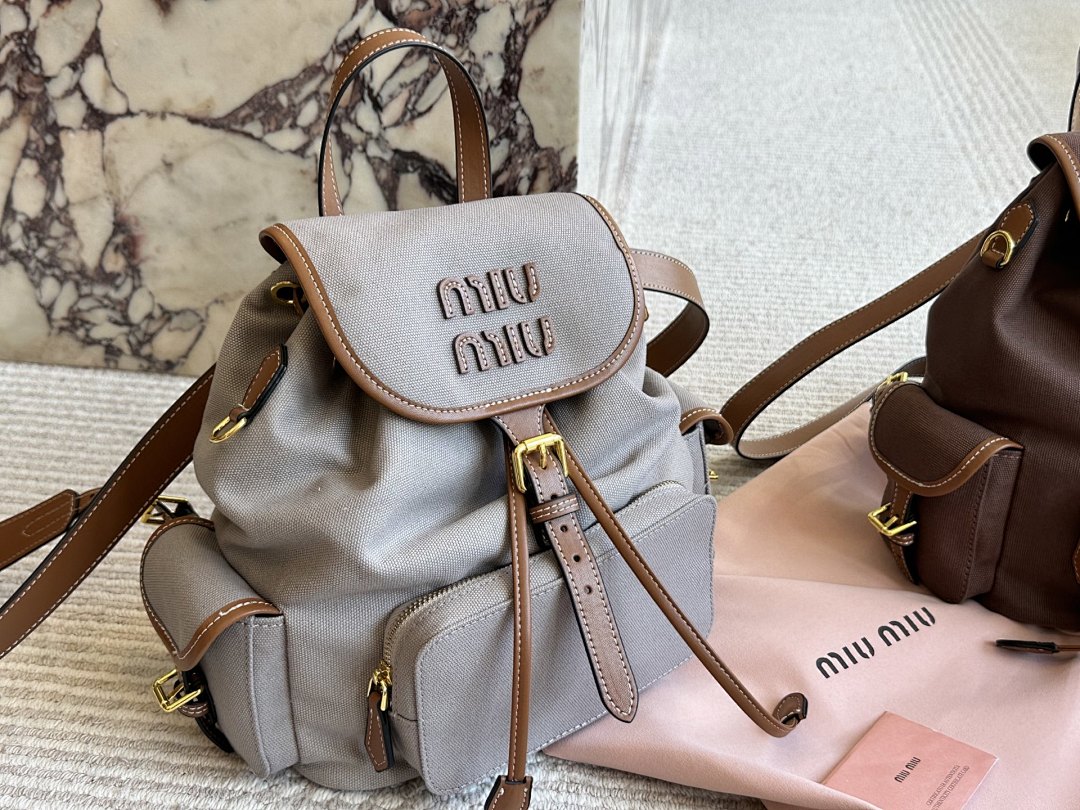 Miu Miu Logo Backpack view