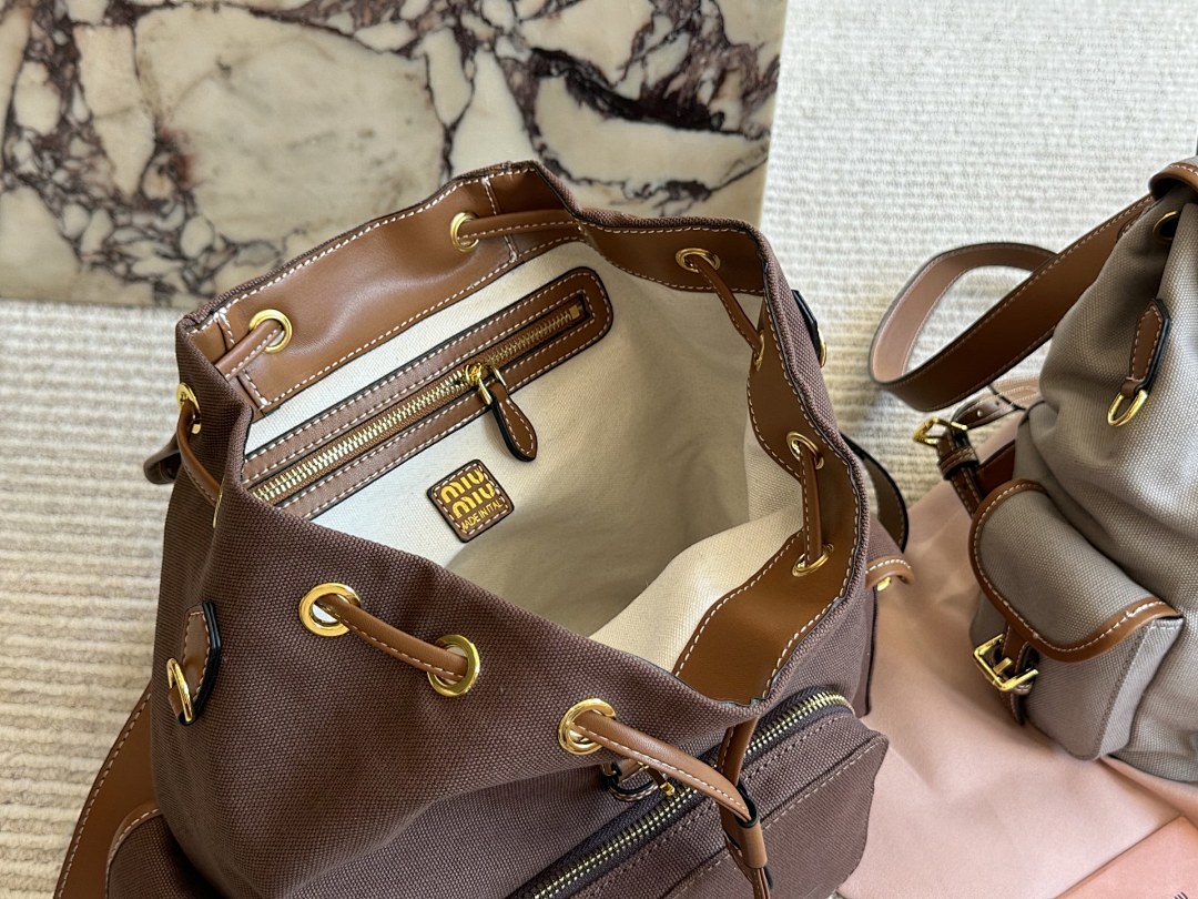 Miu Miu Logo Backpack view