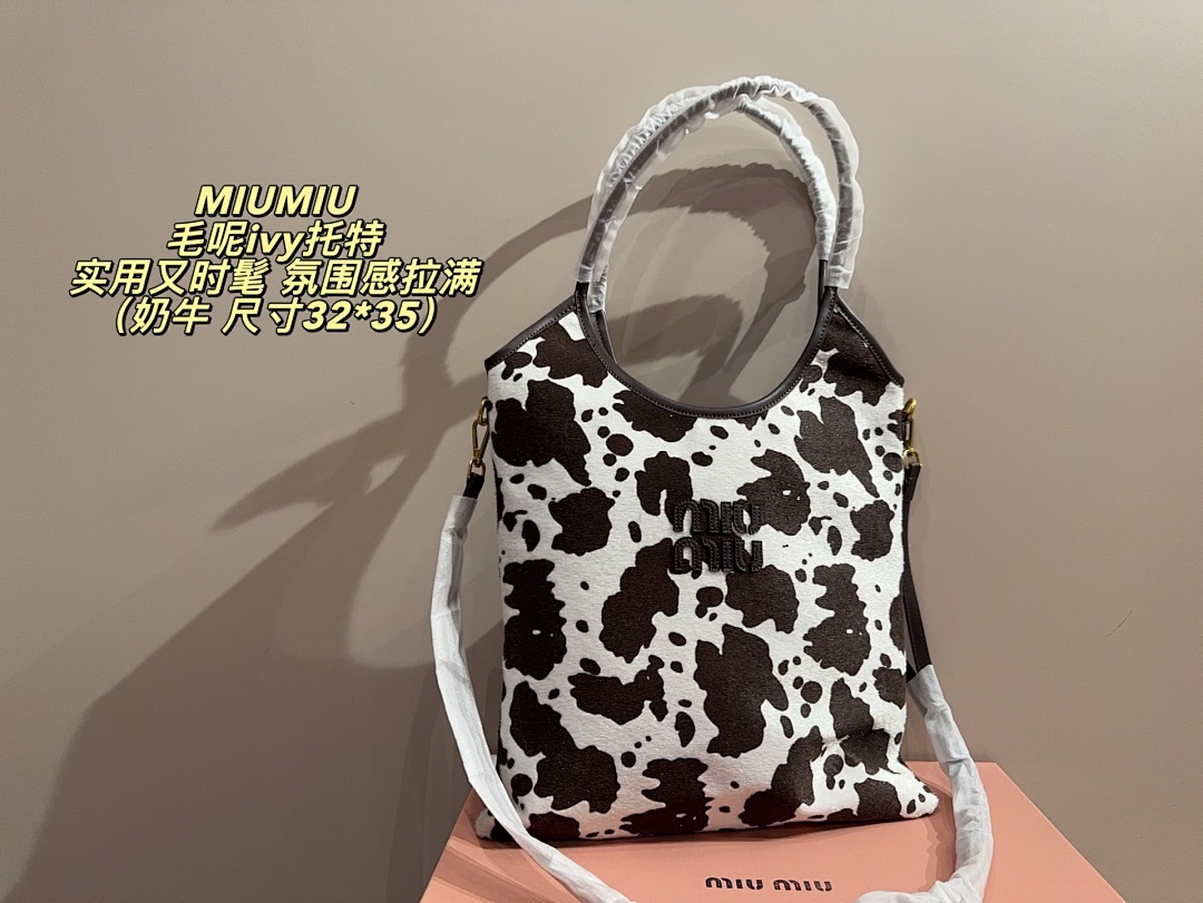 Miu Miu Checkered Tote view