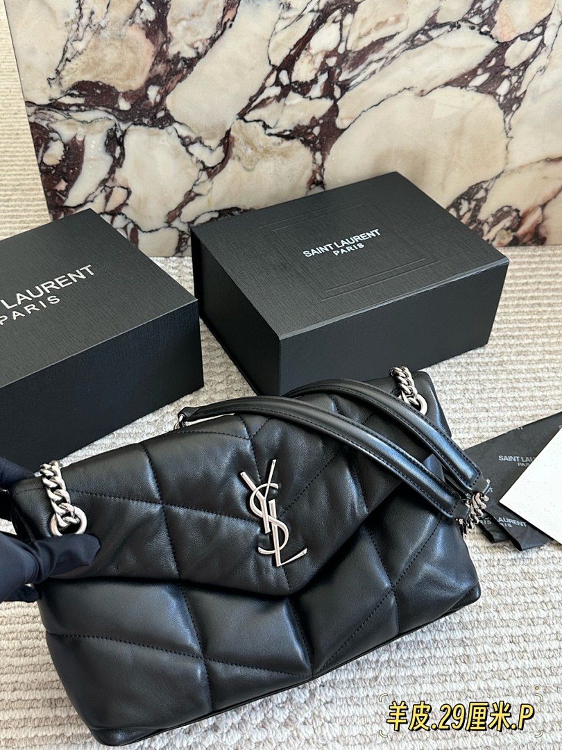Saint Laurent Quilted Shoulder Bag view