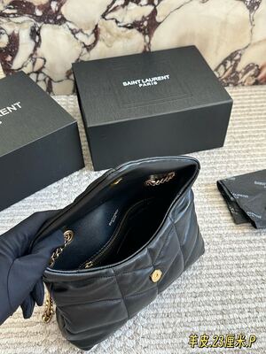 Saint Laurent Quilted Shoulder Bag view 3
