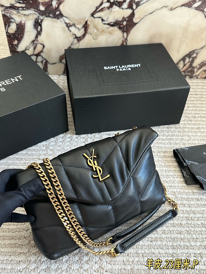 Saint Laurent Quilted Shoulder Bag view
