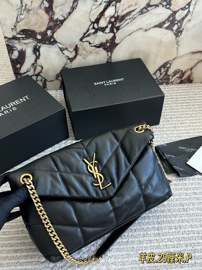 Saint Laurent Quilted Shoulder Bag view