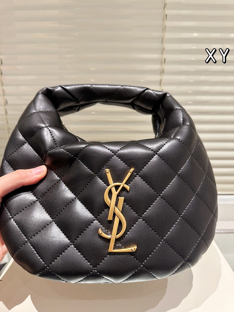 Saint Laurent Quilted Hobo Bag
