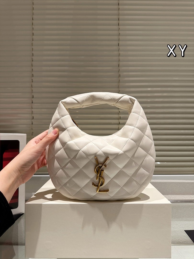 Saint Laurent Quilted Hobo Bag view