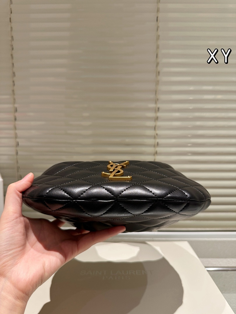 Saint Laurent Quilted Hobo Bag view
