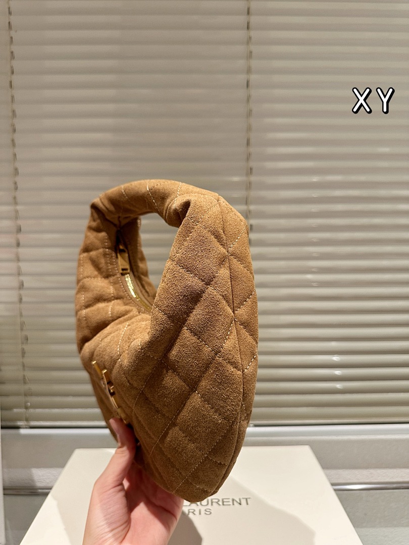 Saint Laurent Quilted Hobo Bag view