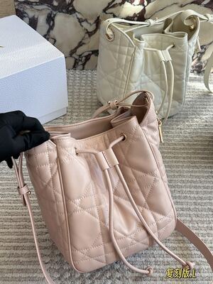 Dior Caro Quilted Shoulder Bag view 3