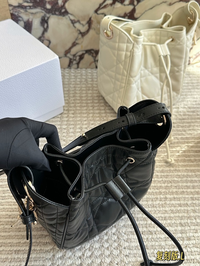 Dior Caro Quilted Shoulder Bag view
