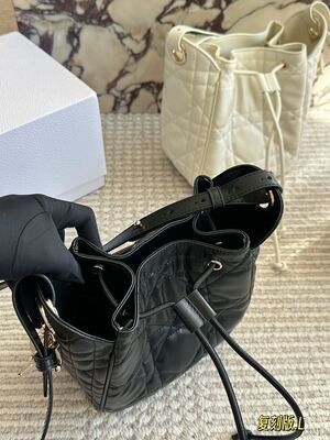 Dior Caro Quilted Shoulder Bag view 6