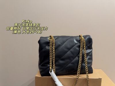 Pinko Quilted Chain Shoulder Bag