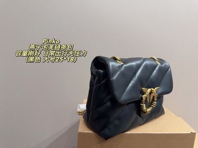 Pinko Quilted Chain Shoulder Bag view 6