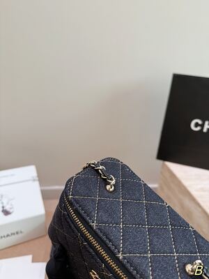 Chanel Denim Shoulder Bag view 4