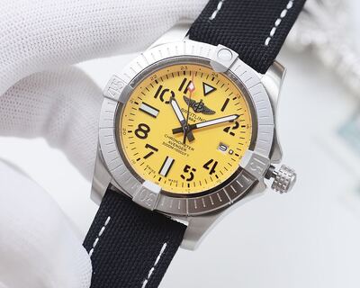 Breitling Avenger Yellow Dial Watch