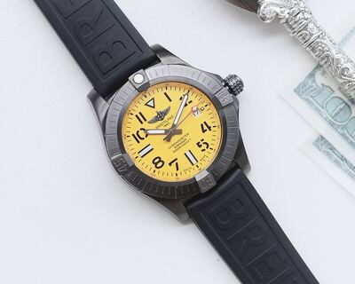 Breitling Avenger Yellow Dial Watch view 5