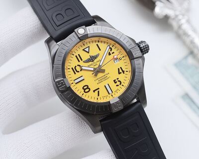 Breitling Avenger Yellow Dial Watch view 6