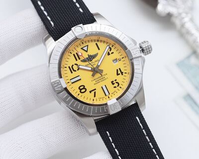 Breitling Avenger Yellow Dial Watch view 7