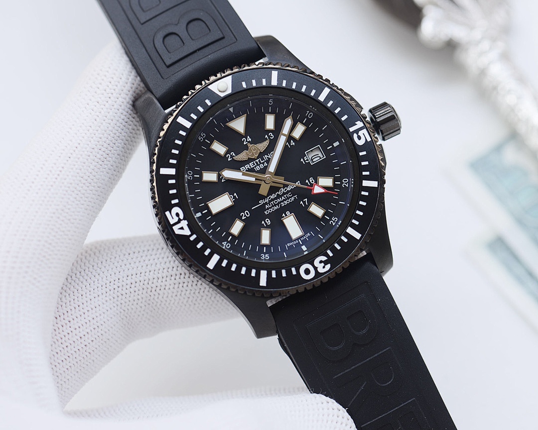 Breitling Avenger Black Dial Watch view