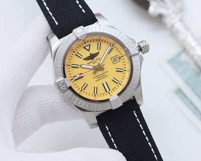 Breitling Avenger Yellow Dial Watch