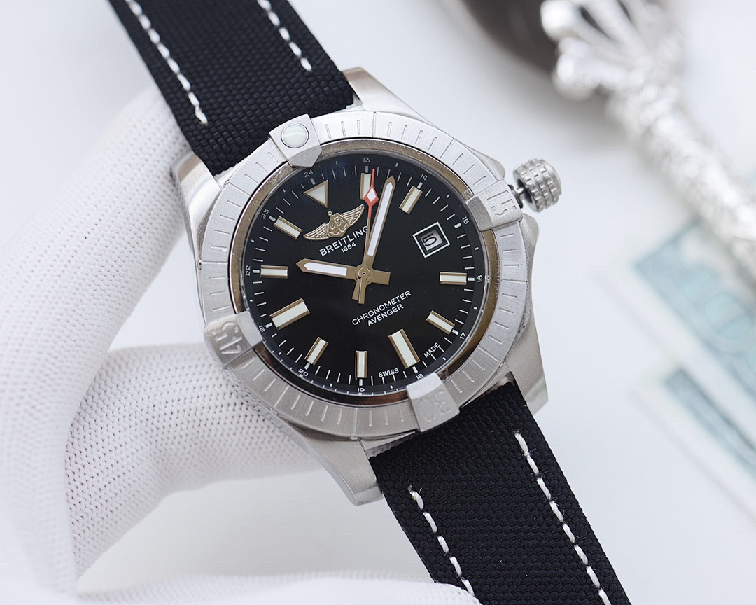 Breitling Avenger Yellow Dial Watch view