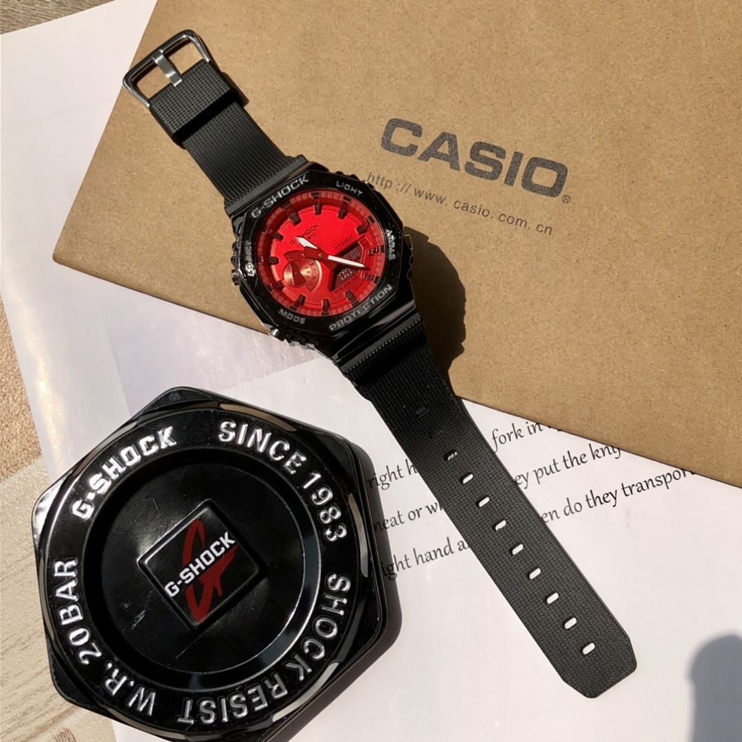 Casio G-Shock Red Watch view