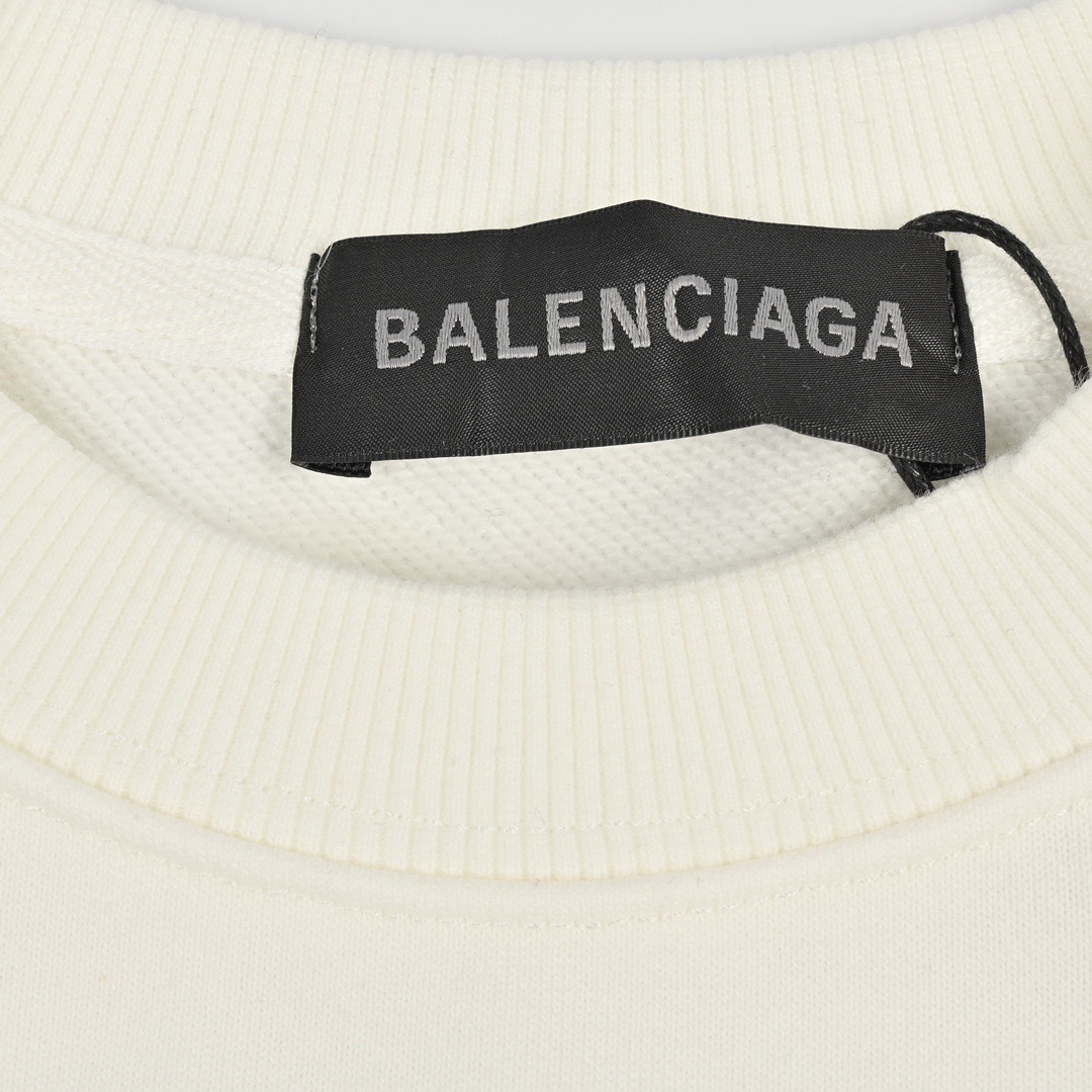 Balenciaga Cola Lettering Emblem Print Crewneck Sweatshirt view 3