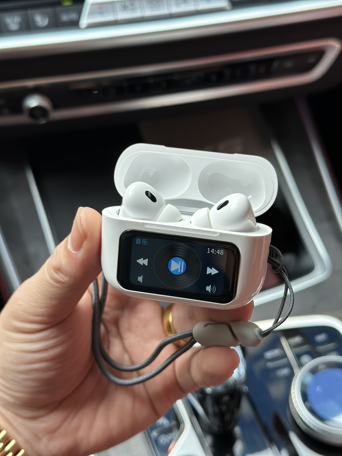 Apple AirPods Pro 3 with Display Screen Replica Earbuds view