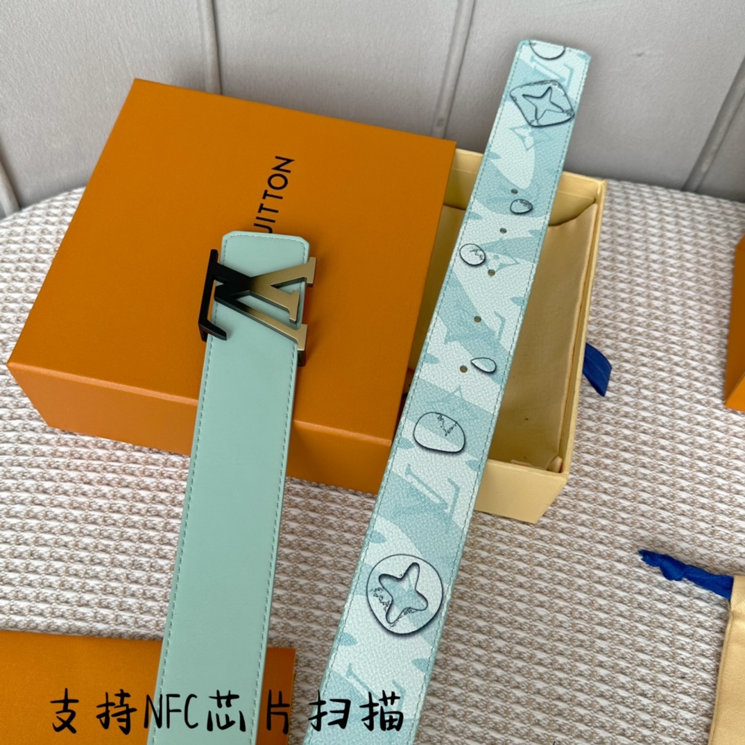 Louis Vuitton LV Pyramid Trunk Double-Sided Reversible Belt 40mm view