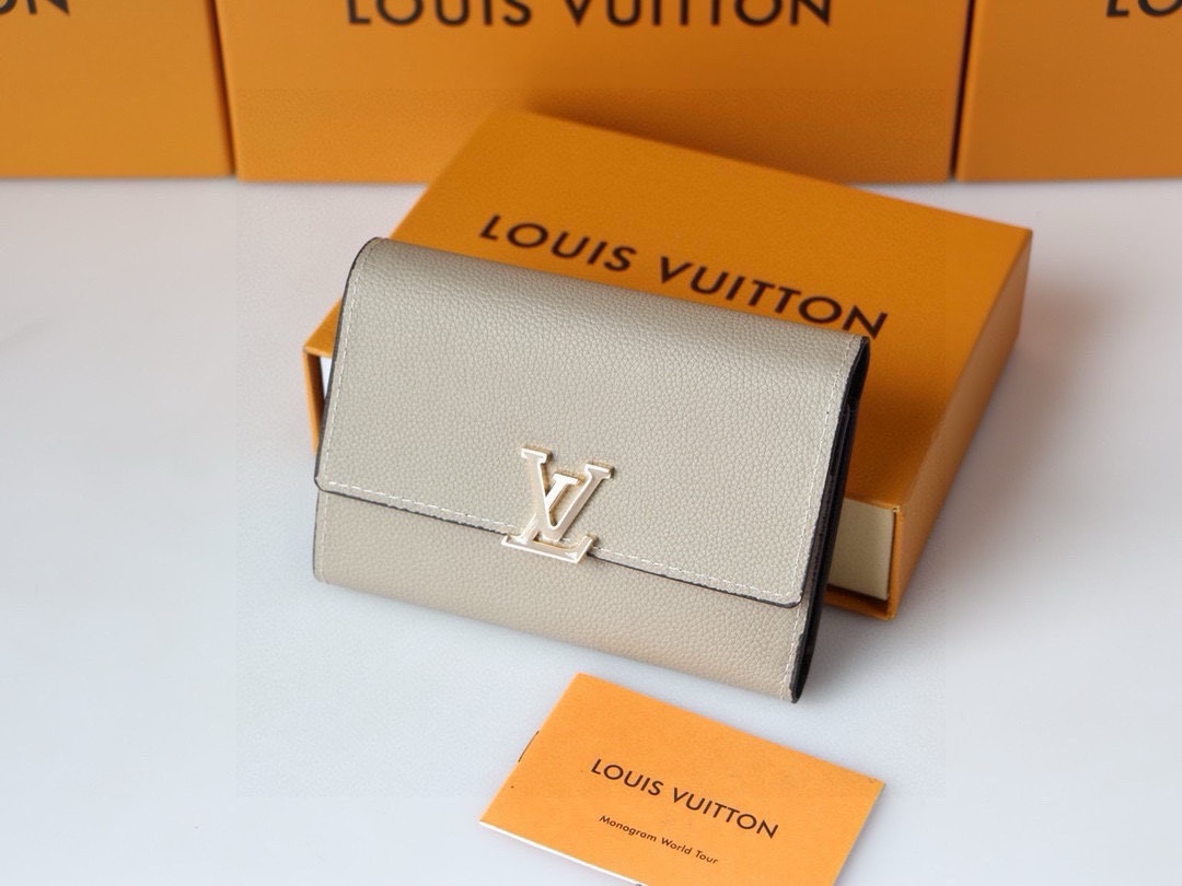 Louis Vuitton Capucines Small Wallet M62157 in Taurillon Leather