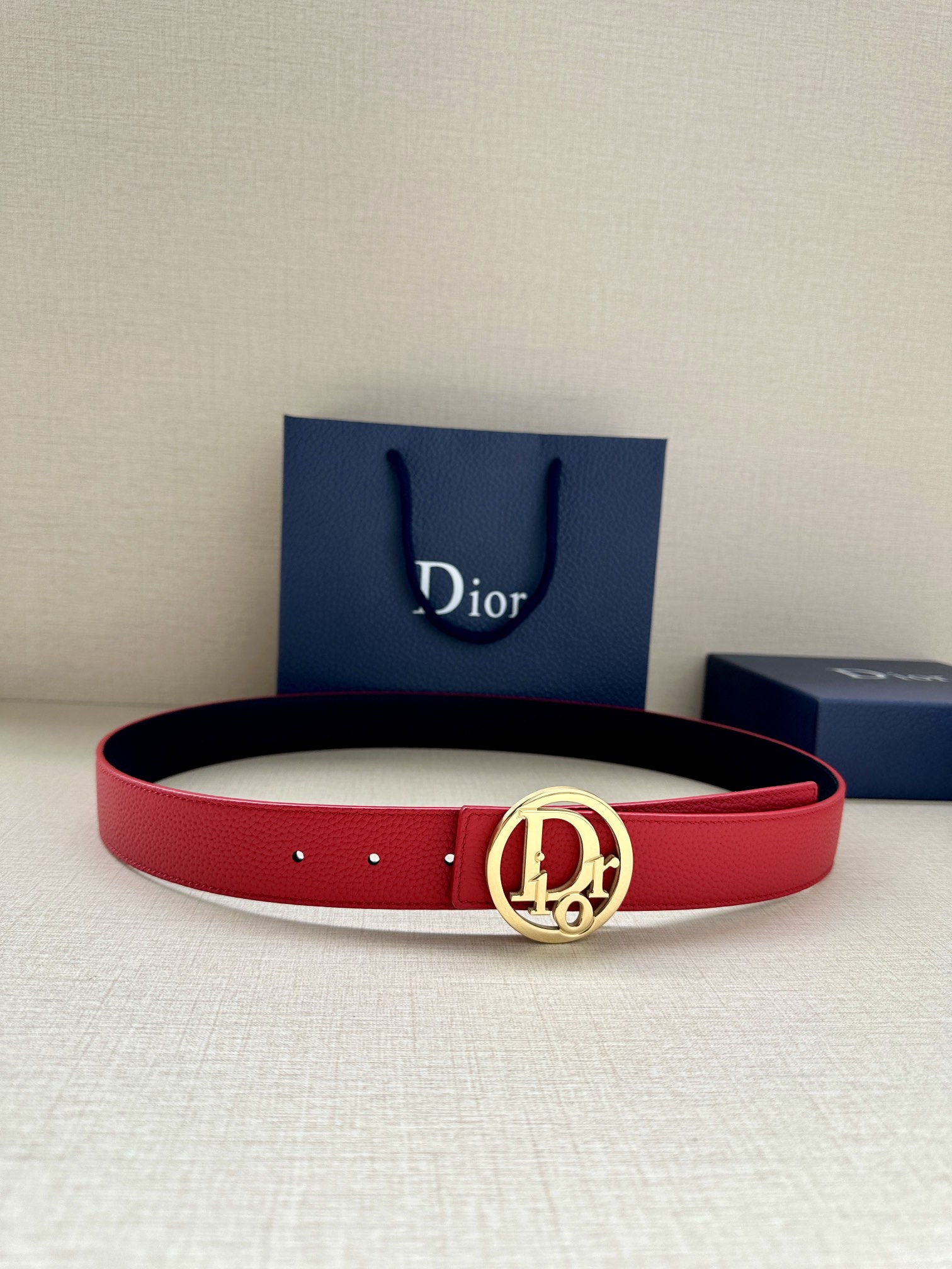 Dior Oblique 35mm Belt Buckle in White and Gold-Finish Brass