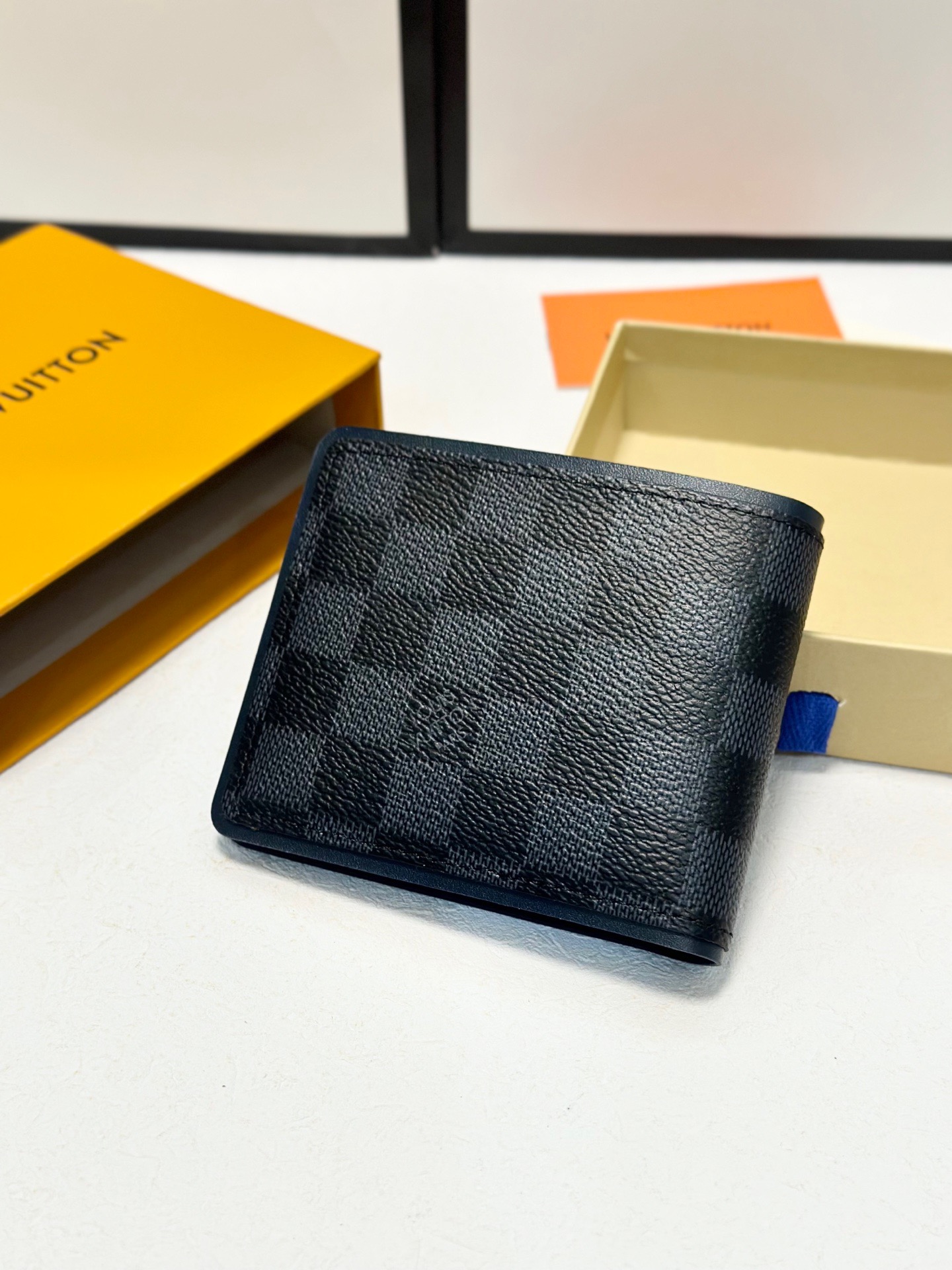Louis Vuitton Classic Check Bifold Wallet -- Short and Long Versions view