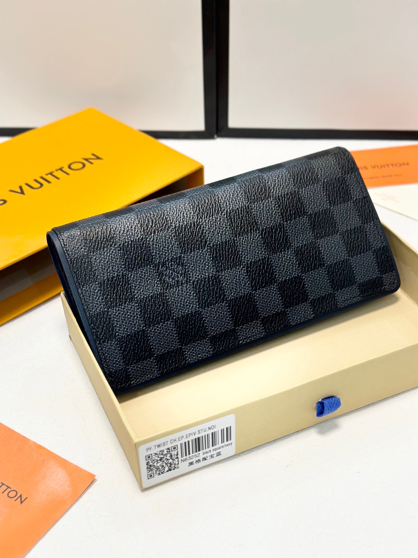 Louis Vuitton Classic Check Bifold Wallet -- Short and Long Versions (Alternate Listing) view