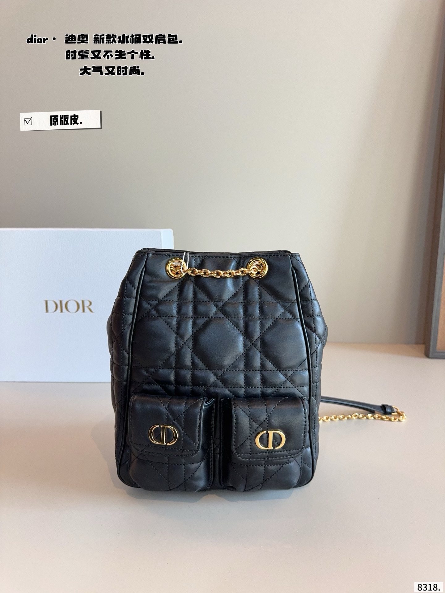 Dior C'est Dior 25FW Mini Bucket Backpack with Gift Box