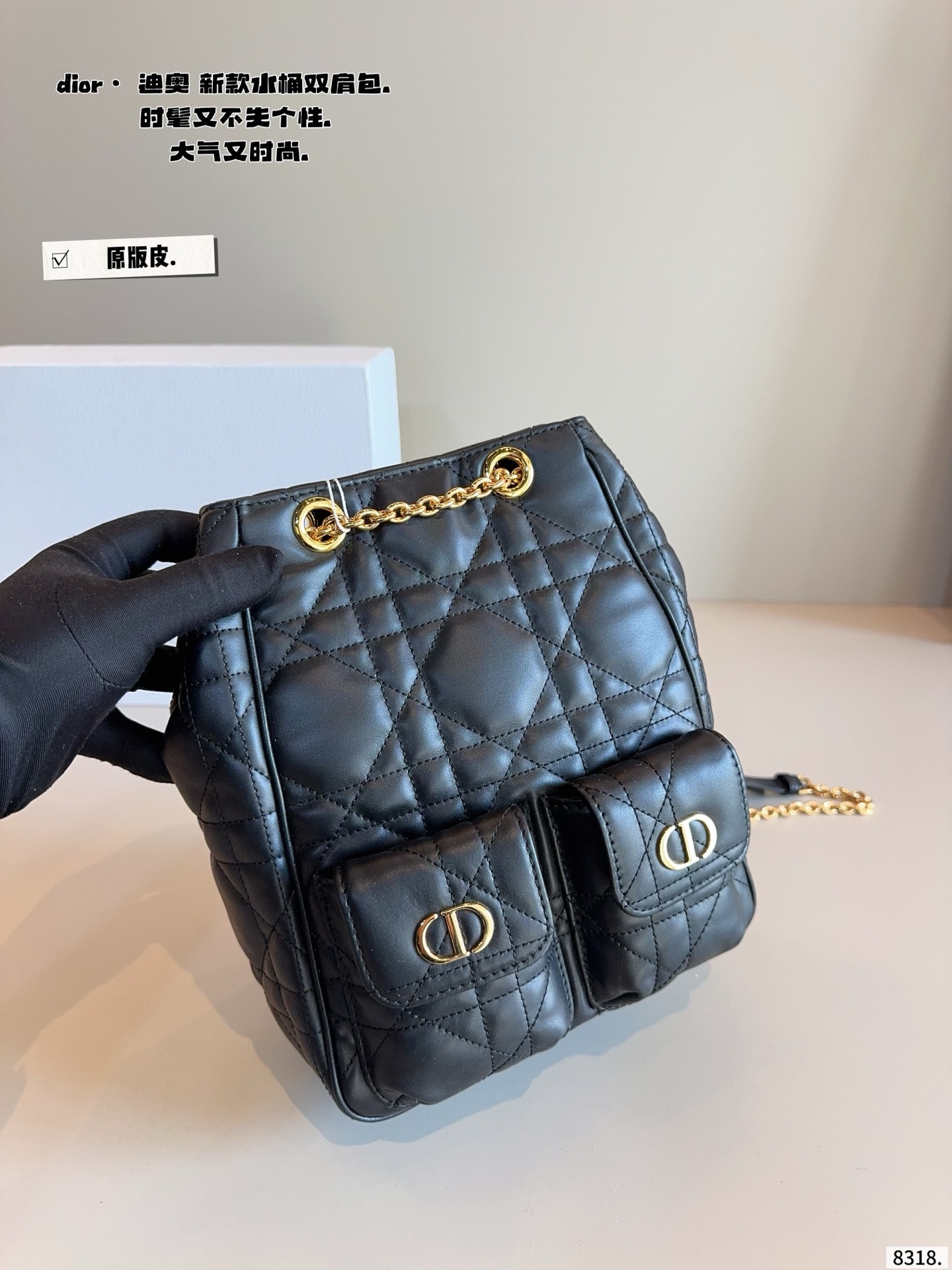 Dior C'est Dior 25FW Mini Bucket Backpack with Gift Box view