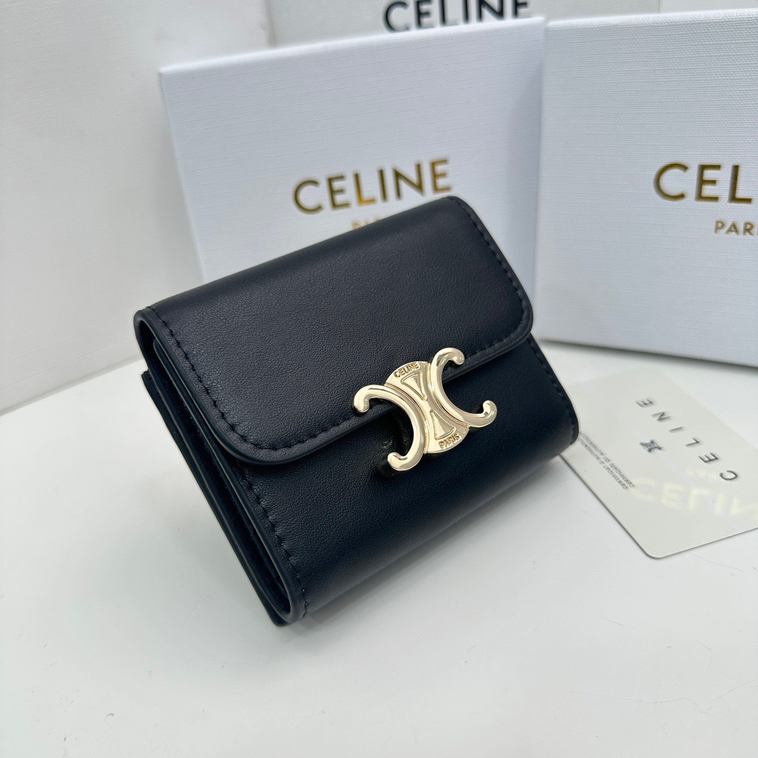 Celine 16332 Triomphe 2-Piece Short Wallet Set in Top-Grain Cowhide view